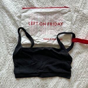 NWT Left on Friday Top Shelf bikini top | black size M